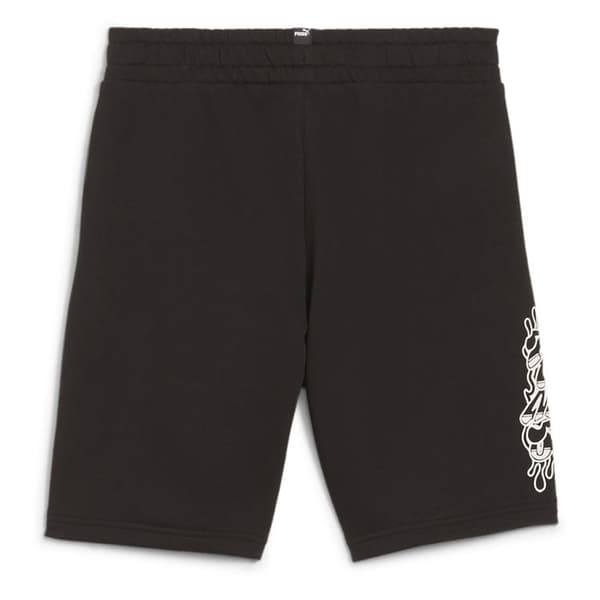 Kort - Puma - Ess+ Mid 90s - Svart - Barn - 68% Bomull, 32% Återvunnet Polyester