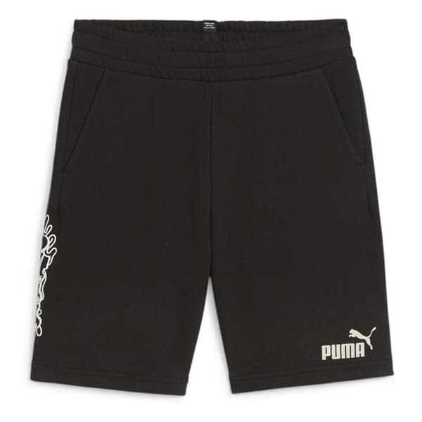 Kort - Puma - Ess+ Mid 90s - Svart - Barn - 68% Bomull, 32% Återvunnet Polyester