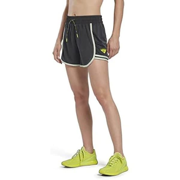 Reebok Träningsshorts för kvinnor - LES MILLS - Svart - Hög midja - Speedwick - Fitness