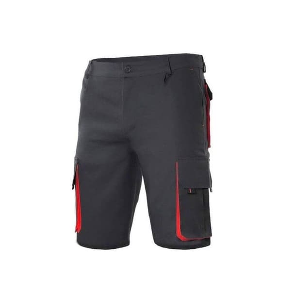 Bermuda multipockets bicolor Velilla - Svart / Röd
