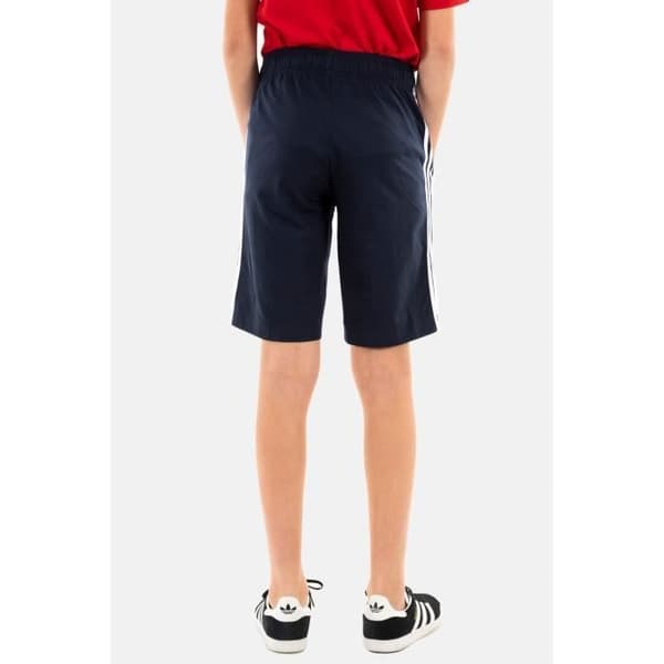 Kort Bermuda Adidas Originals U 3S KN SHO Encleg/Vit - Barn Kille - Blå