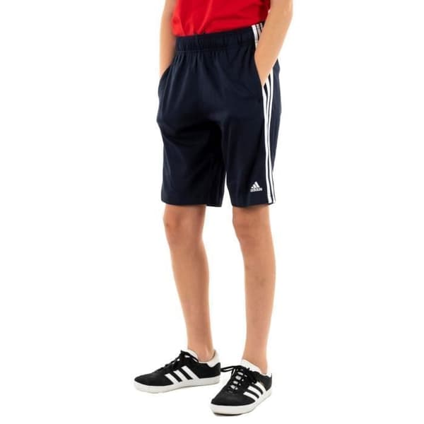 Kort Bermuda Adidas Originals U 3S KN SHO Encleg/Vit - Barn Kille - Blå