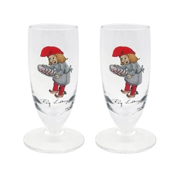 Snapsglas Tomteflicka 5cl, 2-pack - Rolf Lidberg