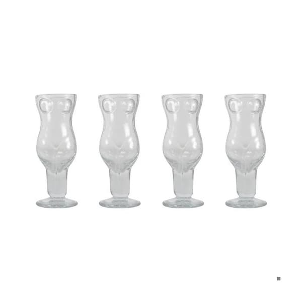 Kvinnliga kroppsskottglasögon (4 stycken) Shot