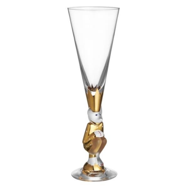 Nobel The Sparkling Devil Glas 19cl, Gold - Orrefors