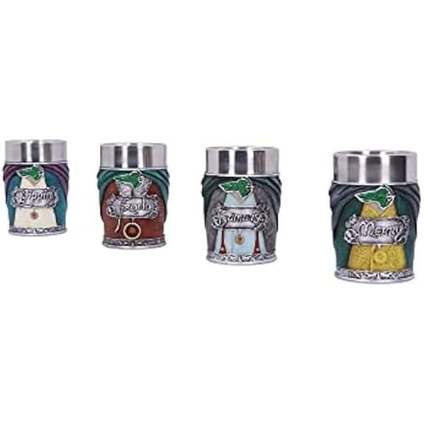 Shot Glass Set - Nemesis Now - Hobbit - Flerfärgad - 4 delar - Resin