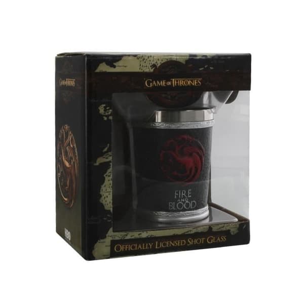 Shotglas - Game of Thrones - Eld och Blod - Svart - Glas - Diskmaskinssäker