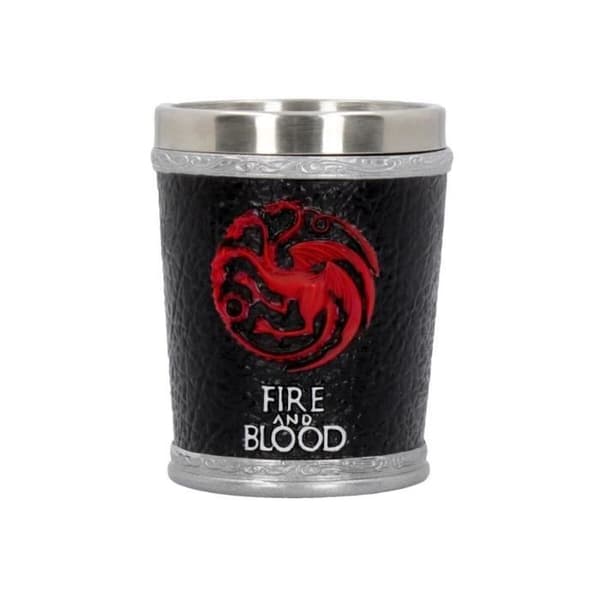 Shotglas - Game of Thrones - Eld och Blod - Svart - Glas - Diskmaskinssäker