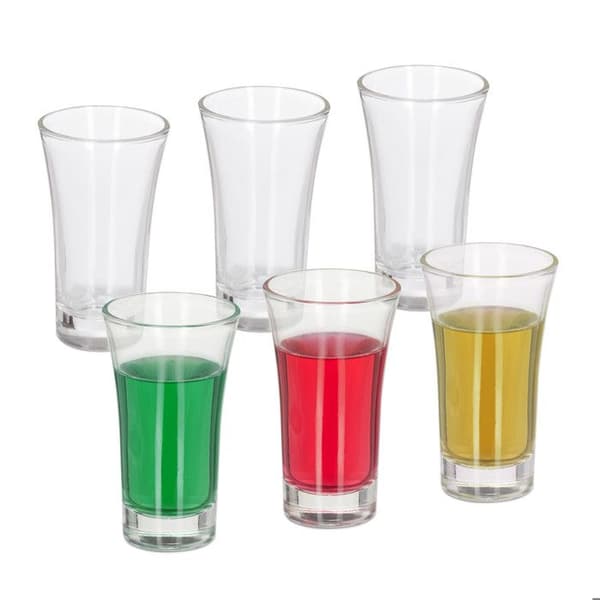 Shotglas - 10039777-0 - Transparent - Paket med 6 - Diska i diskmaskin - 5 x 5 x 9 cm