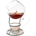 Miniatyrbild 1 av 2: CKB Ltd® Cognac Glas Brandy Snifter Warmer värmeljus Ljus &amp; Crome Hållare Cognac &amp; smakglas 400ml