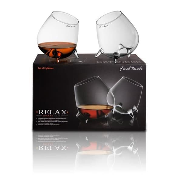 Final Touch Relax cognac och smakglas - set med 2 glas