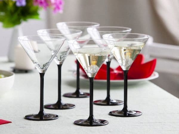 Sæt med ONYX Martini- og cocktailglas, 6 stk.