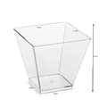 Miniatyrbild 6 av 6: Fyrkantiga Plastbägare 120 ml – 25-pack Serveringsbägare för Dessert, Mousse, Glass & Sallad