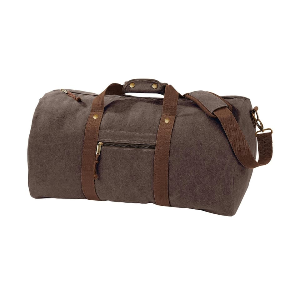 Quadra Vintage Canvas Holdall Duffle Bag - 45 liter