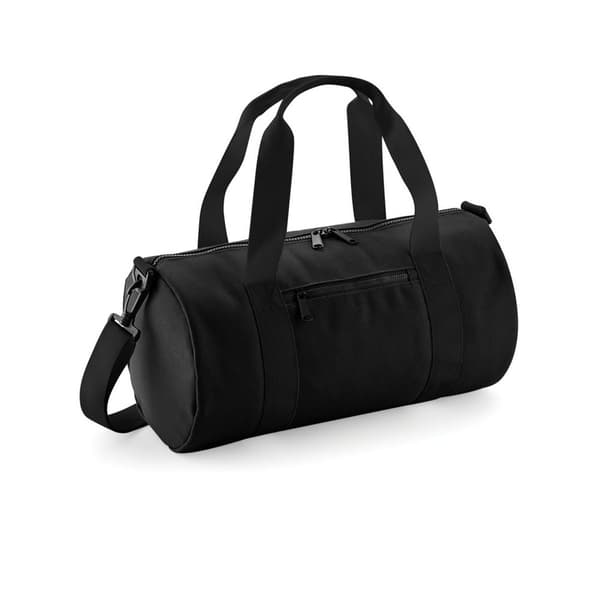 Bagbase Mini Barrel Shoulder Bag (Pack of 2) Black/Black One Size