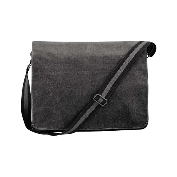 Quadra Vintage Canvas forsendelsestaske - 14 liter (pakke med 2) Vintage Black One Size