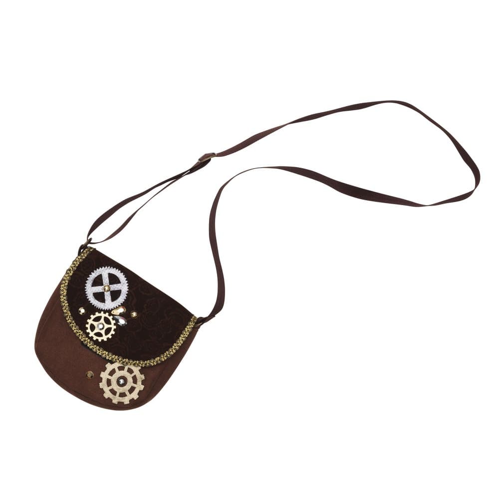 Bristol Novelty Steampunk axelväska i konstläder