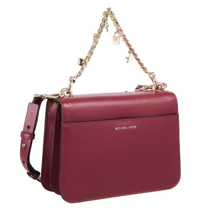 MICHAEL KORS Lille taske MOTT 30F7GOXL3L LG CHARM SWAG SHLDR GRANAT Kvinder