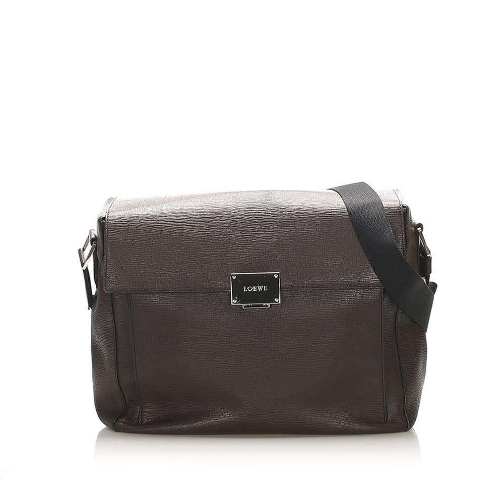 Loewe Leather Shoulder Bag Brown