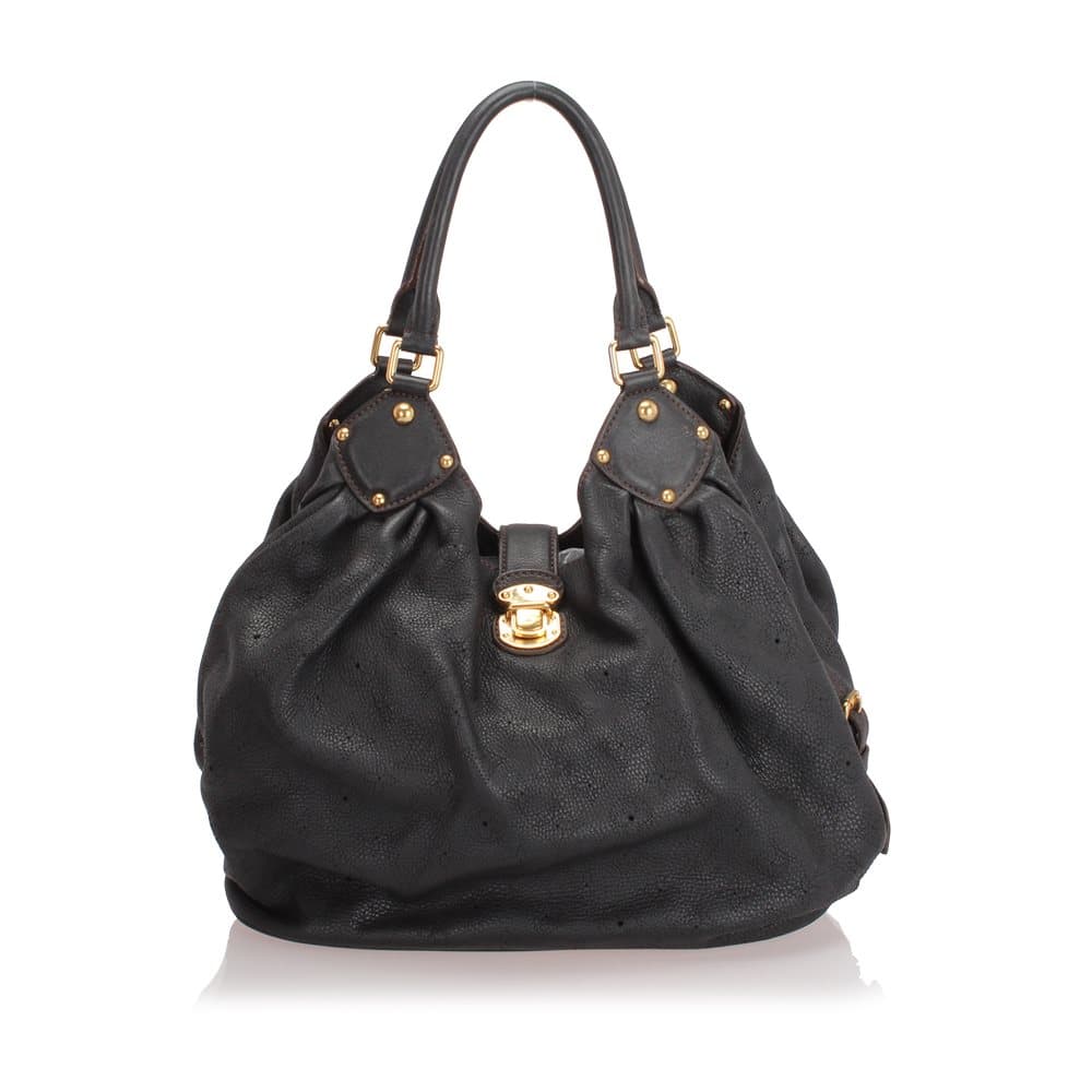 Louis Vuitton Mahina L Hobo Black