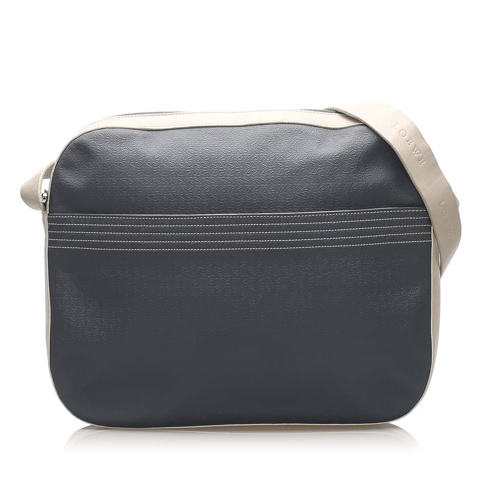 Loewe Leather Shoulder Bag Blue
