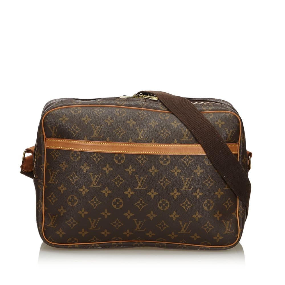 Louis Vuitton Monogram Reporter GM Brown