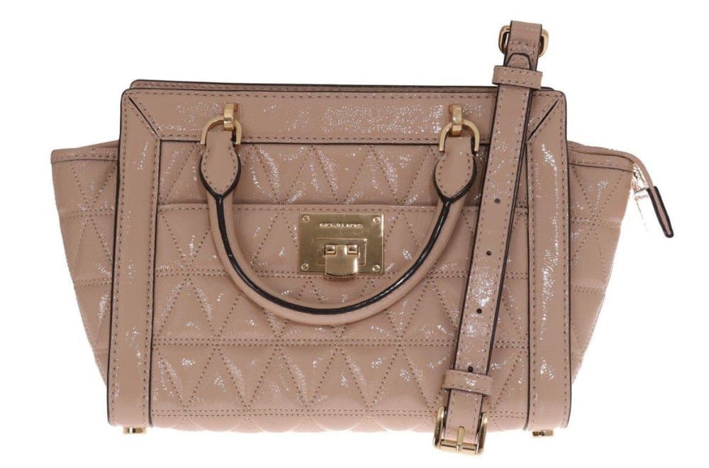 Michael Kors Beige VIVIANNE Axelremsväska