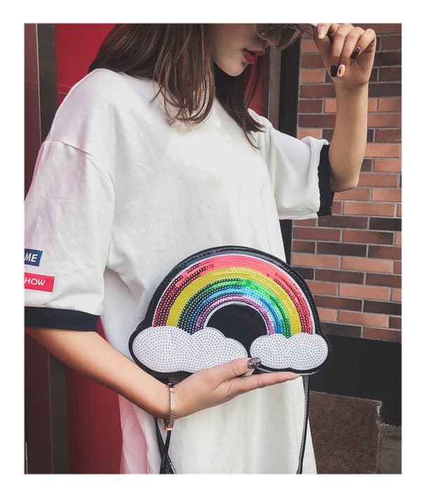 Rainbow Väska Svart - Julklappa