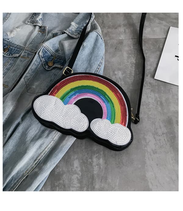 Rainbow Väska Svart - Julklappa