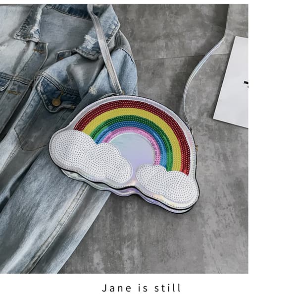 Rainbow Väska Silver - - Julklappa - Barn