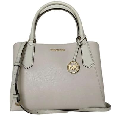 Michael Kors Kimberly Vit Stor East West Crossbody-väska