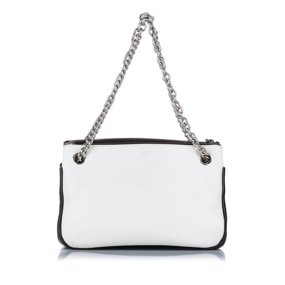 Pre-owned Mulberry Leather Shoulder Bag White
