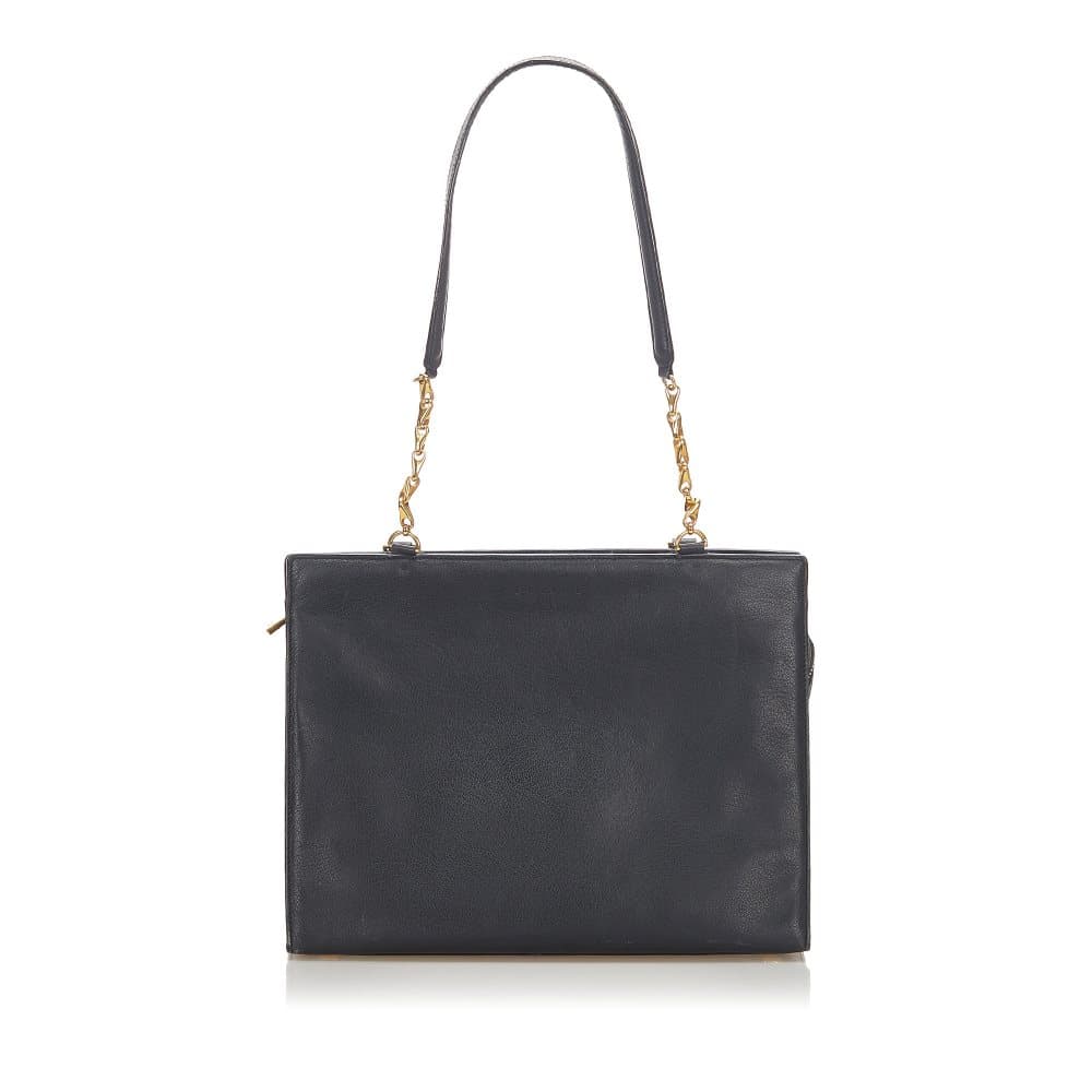 Pre-owned Celine Leather Shoulder Bag Black
