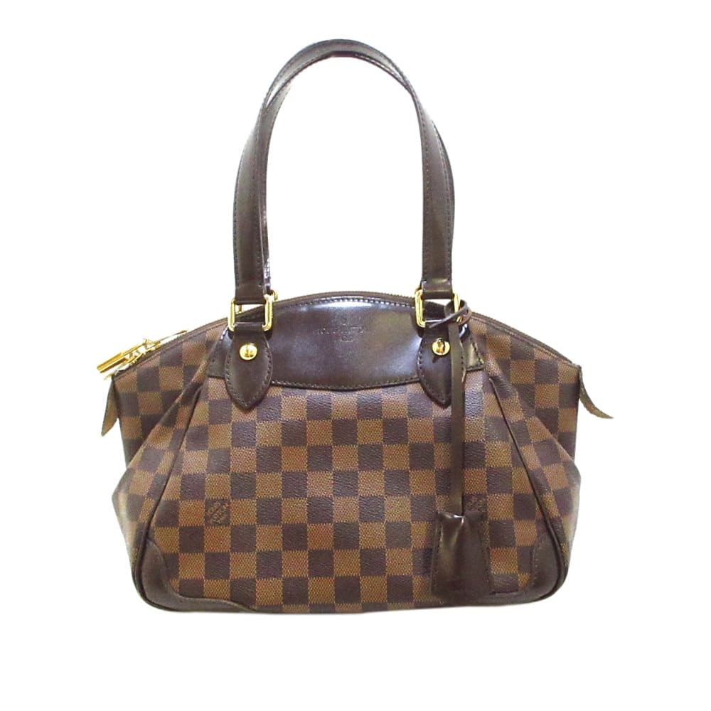 Pre-owned Louis Vuitton Damier Ebene Verona PM Brown
