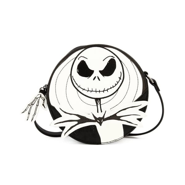 Danielle Nicole Nattmaran före jul Jack Skellington Crossbody väska White/Black One Size