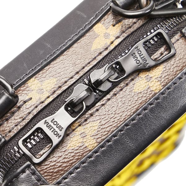 Pre-owned Louis Vuitton Monogram Tuffetage Vertical Soft Trunk Brown