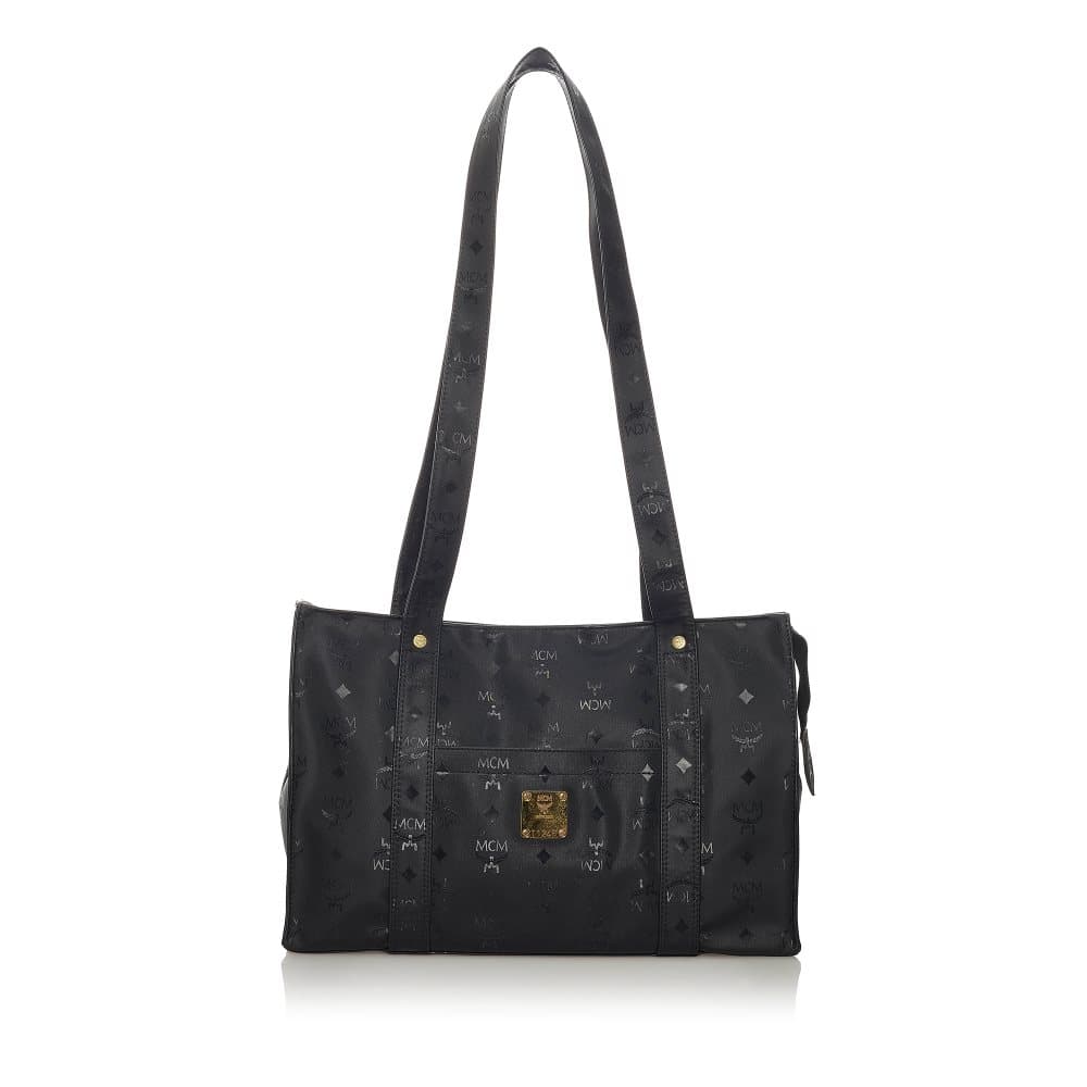 Pre-owned MCM Visetos Shoulder Bag Black