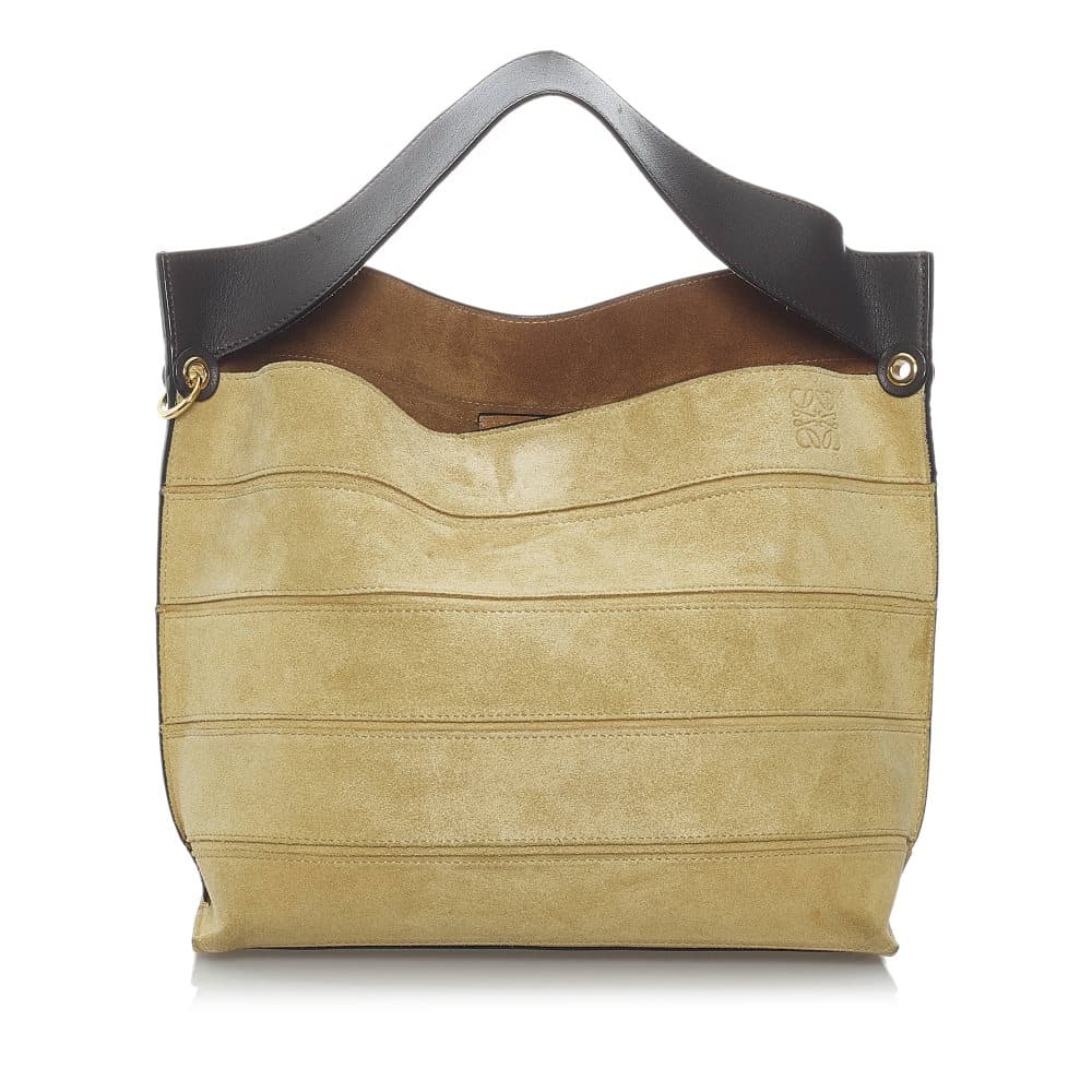 Pre-owned Loewe Suede Shoulder Bag Brown