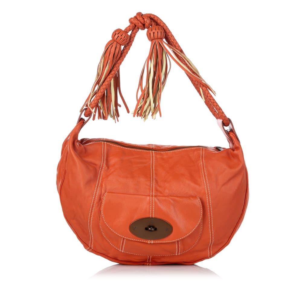 Pre-owned Mulberry Araline Shoulder Bag Orange