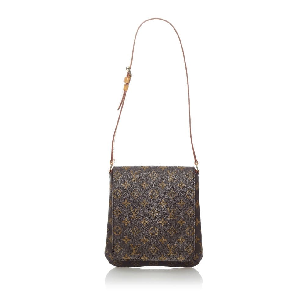 Pre-owned Louis Vuitton Monogram PM Musette Salsa Short Strap Brown