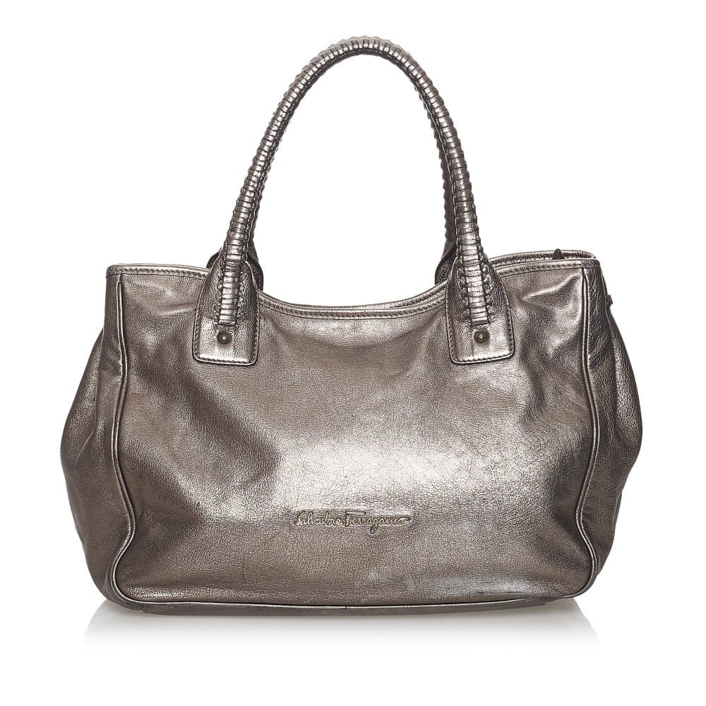 Pre-owned Ferragamo Leather Shoulder Bag Brown