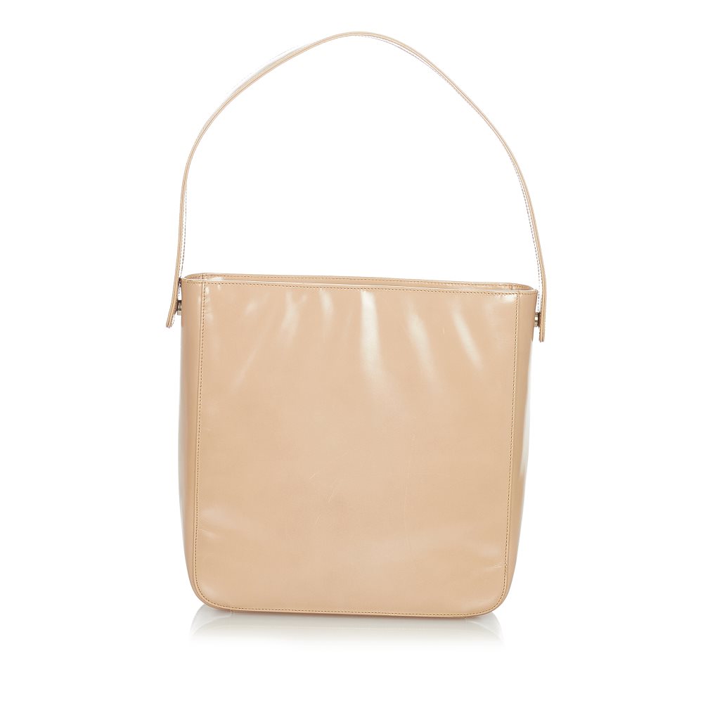 image of Pre-owned Prada Leather Shoulder Bag Brown