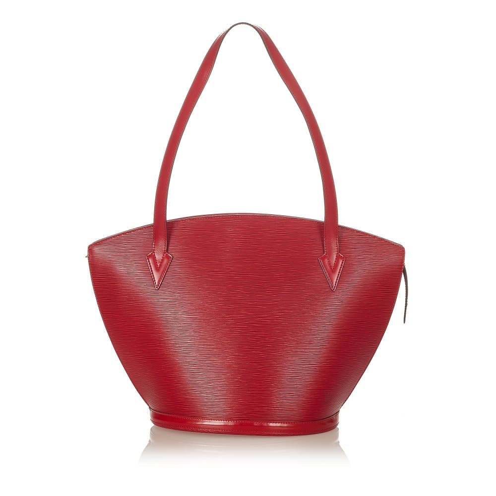 Pre-owned Louis Vuitton Epi Saint Jacques PM Long Strap Red