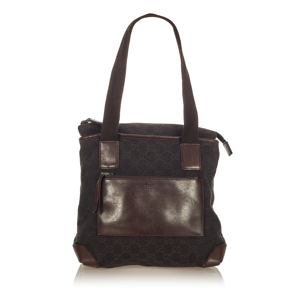 Pre-owned Gucci GG Canvas Shoulder Bag Brown Product Image
