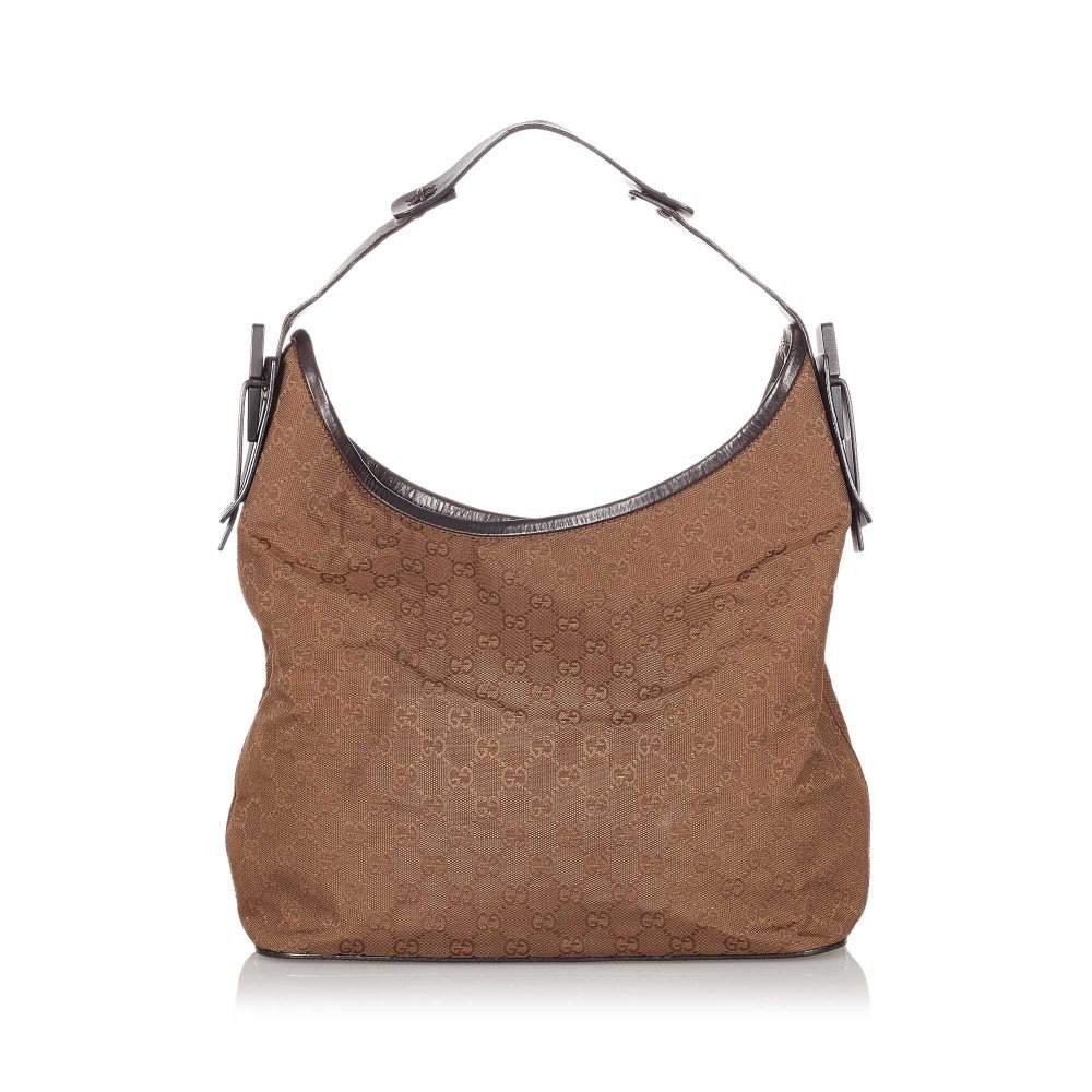 Pre-owned Gucci GG Canvas Shoulder Bag Brown Product Image