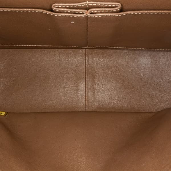 Pre-owned Chanel Reissue 228 Lambskin Double Flap Bag Brown