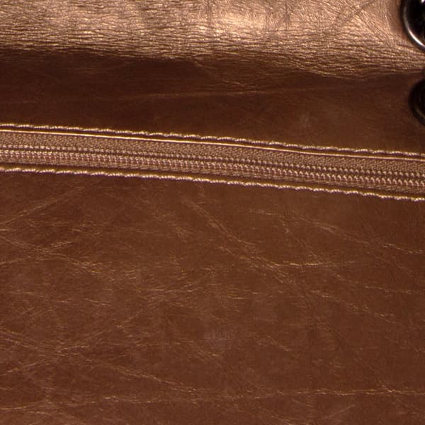 Pre-owned Chanel Reissue 228 Lambskin Double Flap Bag Brown