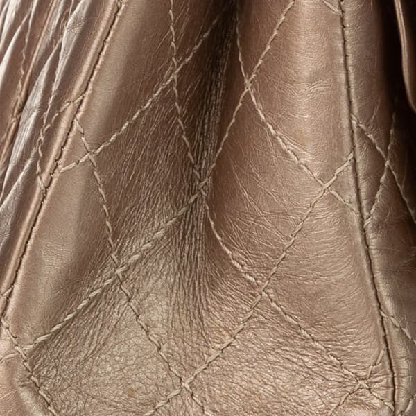 Pre-owned Chanel Reissue 228 Lambskin Double Flap Bag Brown