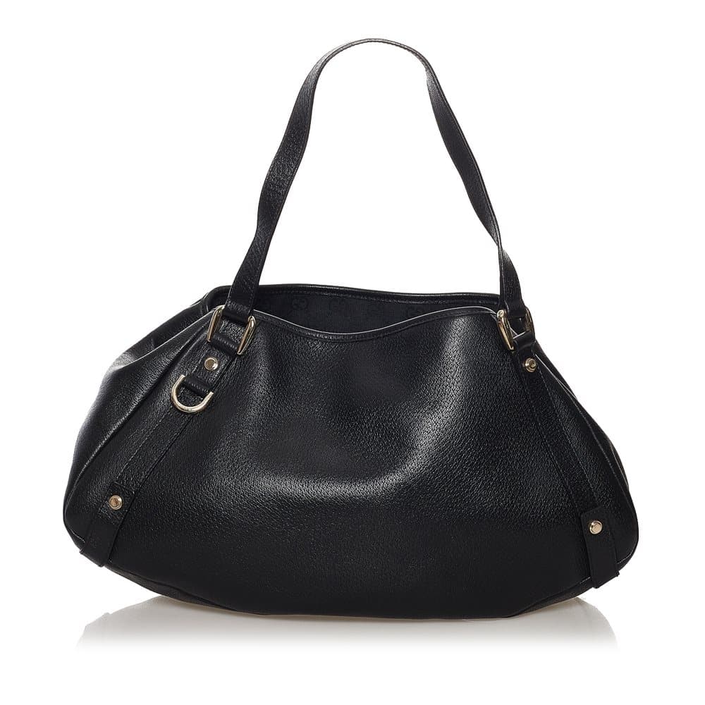 Pre-owned Gucci Pelham Leather Shoulder Bag Black