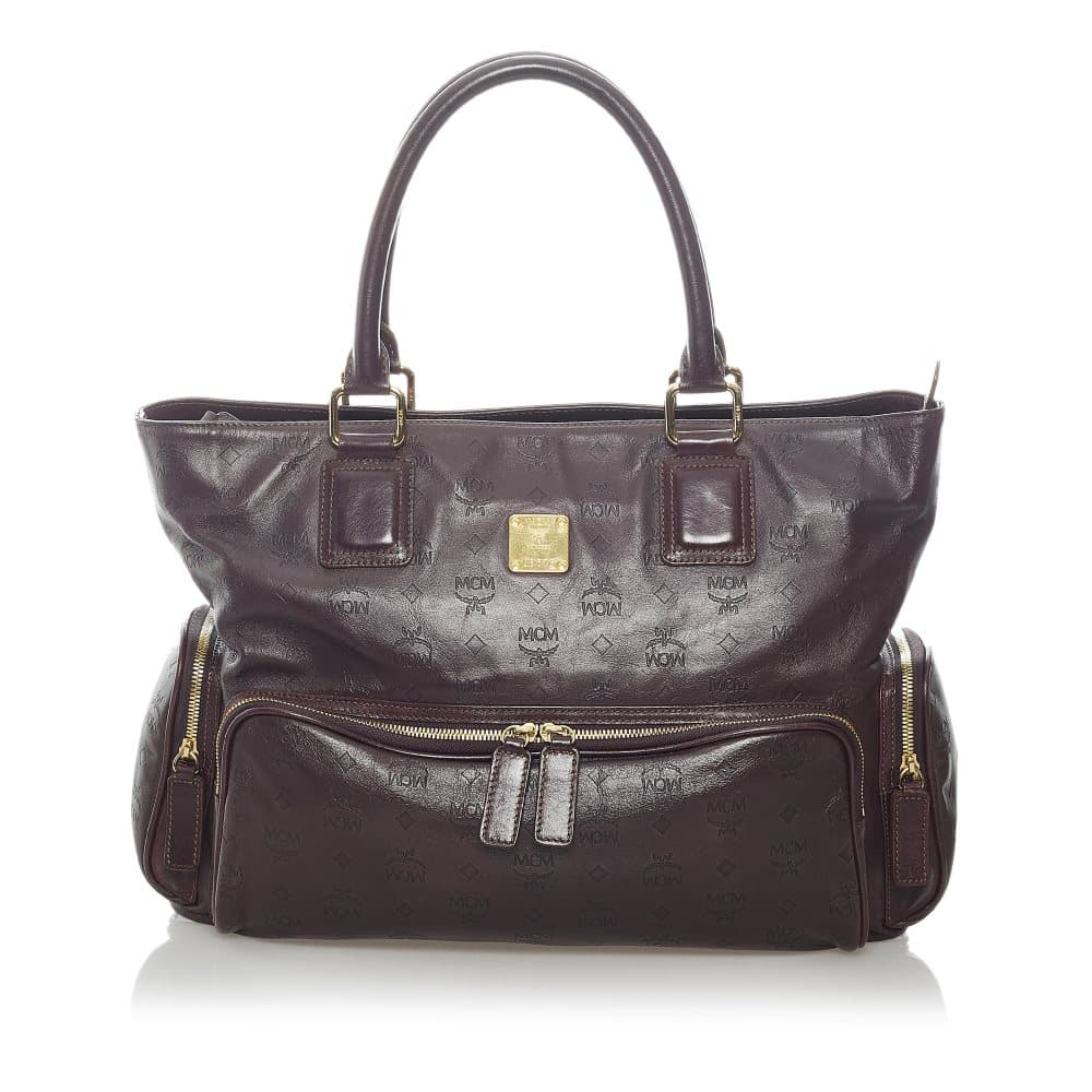 Pre-owned MCM Leather Shoulder bag Red